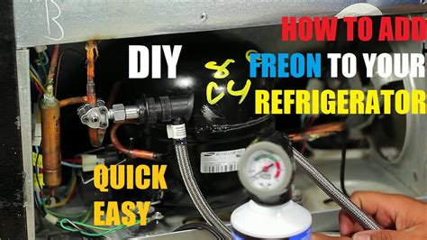 adding freon to fridge|3 Ways to Put Freon in a Refrigerator